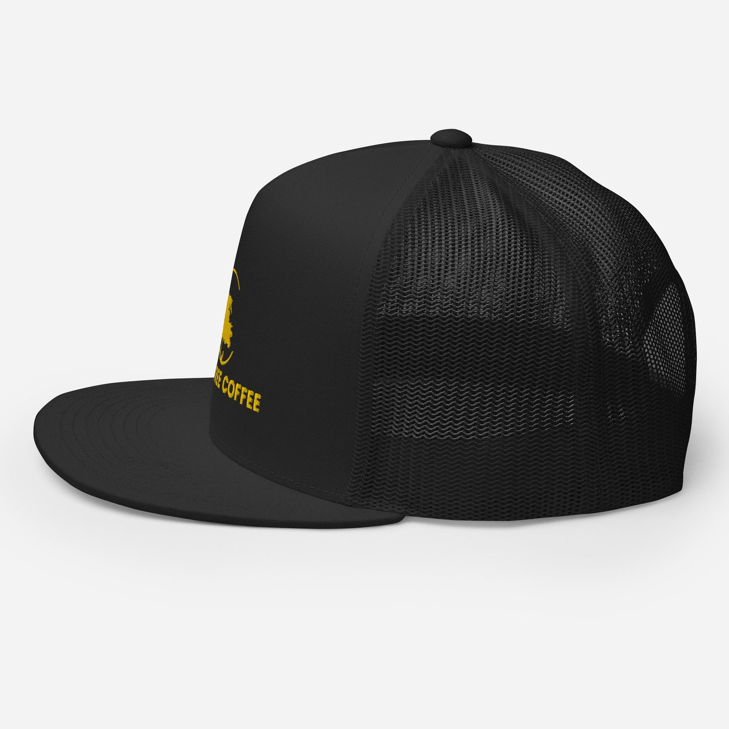 Trucker Hat Black - Dog Tree Logo Gold