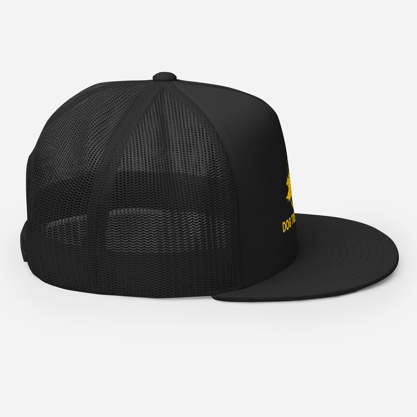 Trucker Hat Black - Dog Tree Logo Gold