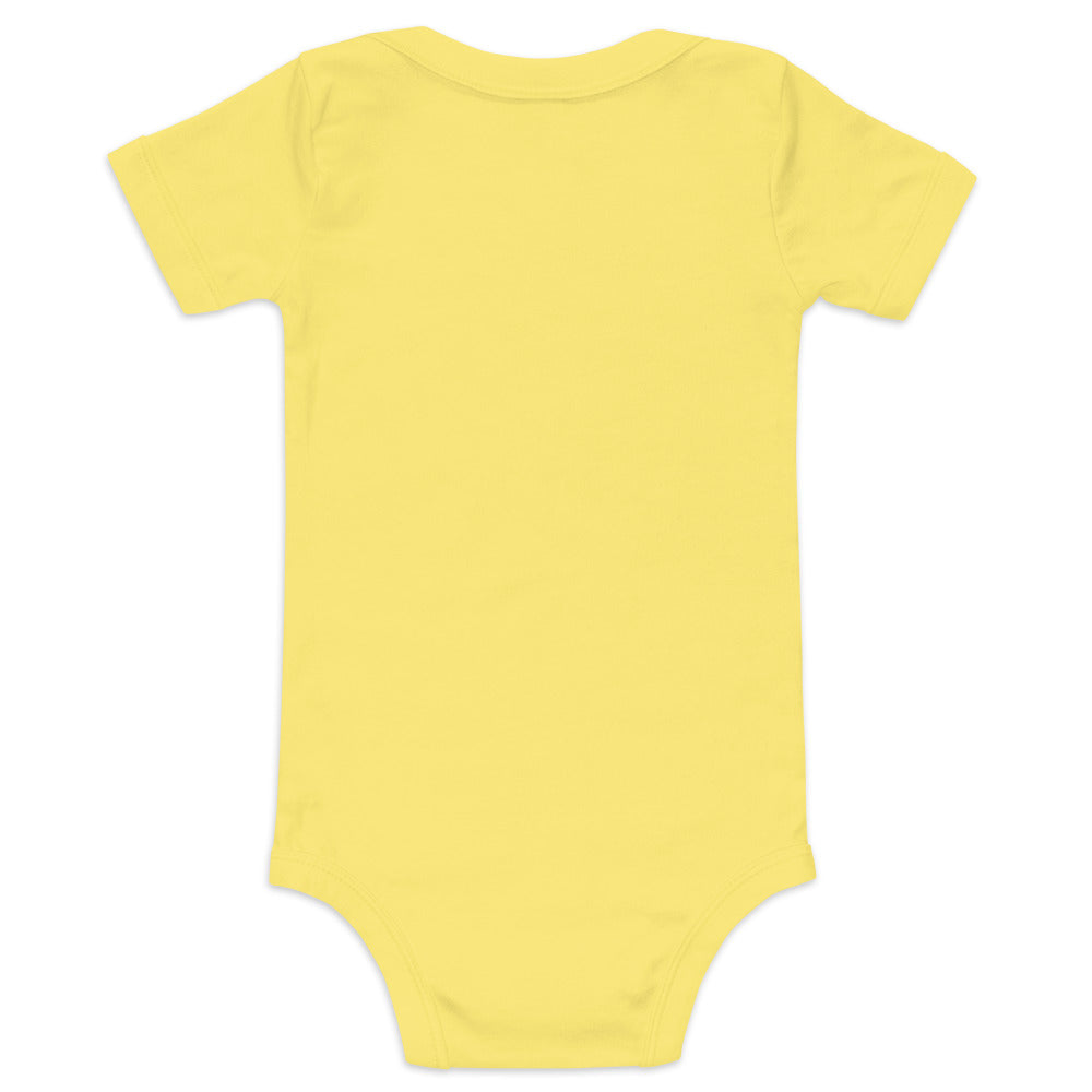 Baby Short Sleeve One Piece - Dog Tree Logo Black/Gold