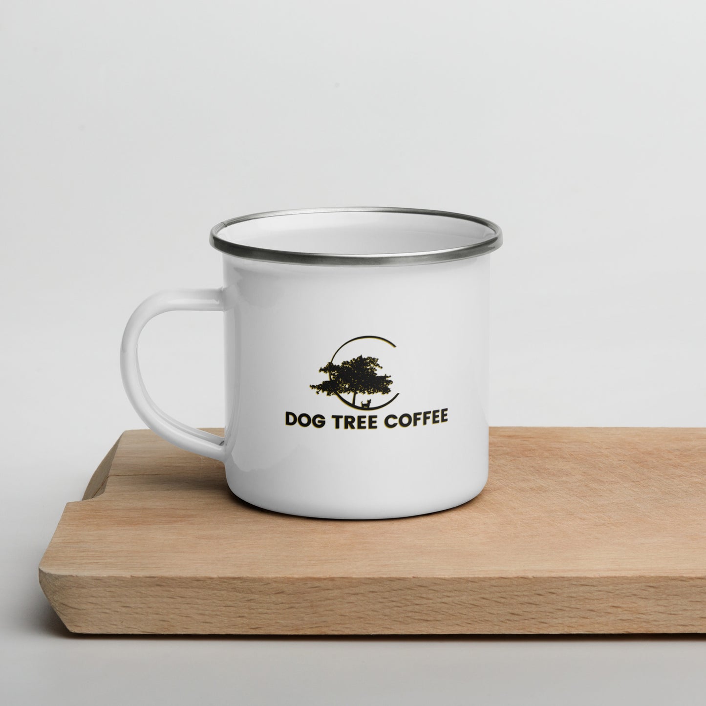 Enamel Mug - Dog Tree Logo Black/Gold