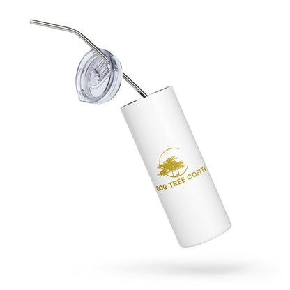 Stainless steel tumbler - Dog Tree Logo Gold