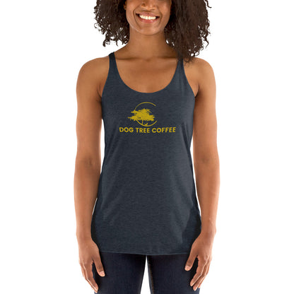 Women's Racerback Tank - Dog Tree Logo Gold